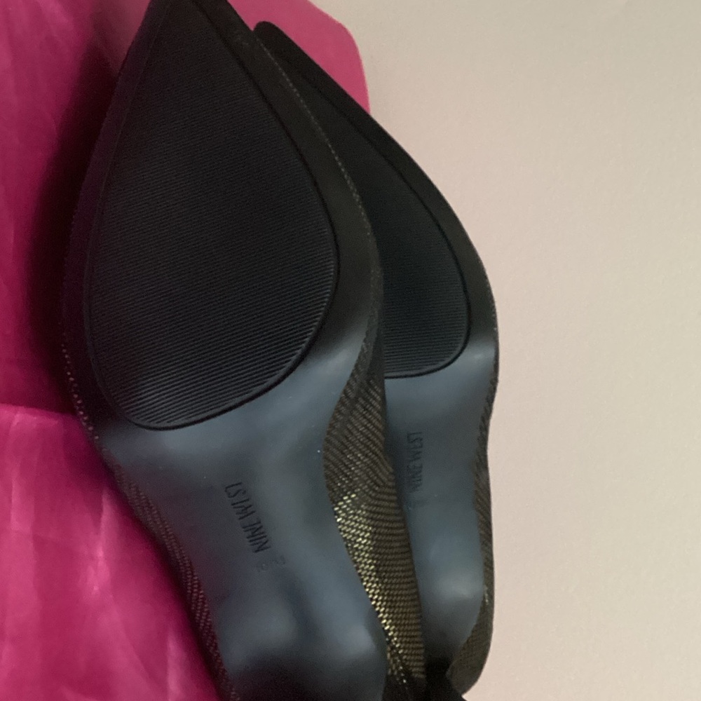 Nine West Shimmering Bronze 5” Heels - Picture 4 of 5